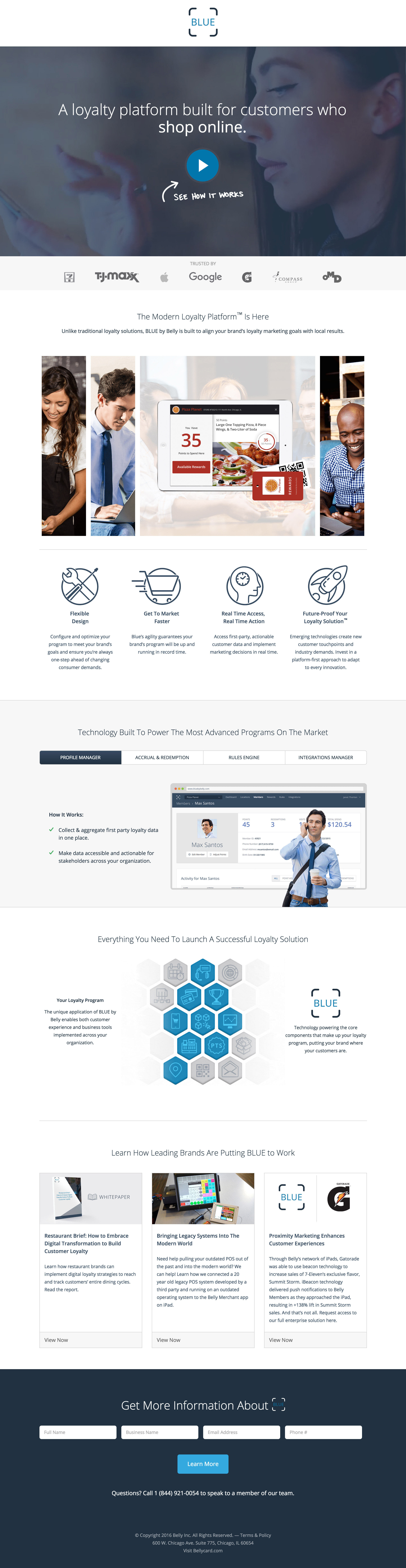 Blue Marketing Website